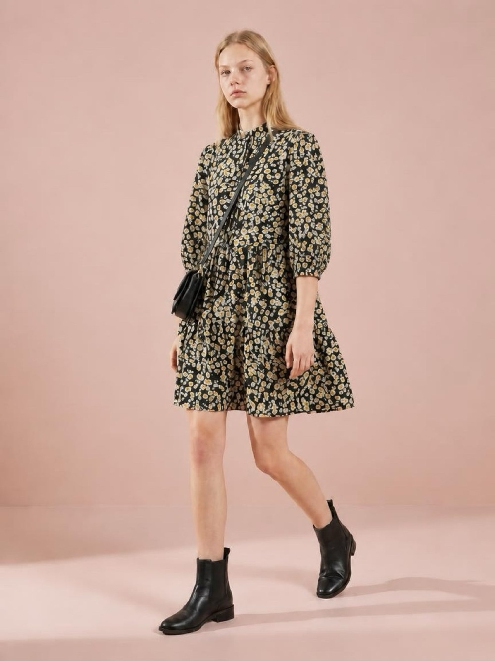 NWOT Mango mini floral dress size XS